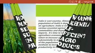 How can we make India self sufficient in agro products