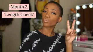 2 Months Post Big Chop | 2 Month Length Check | Natural Hair Growth | Angelle's Life