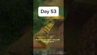 Breaking ONE Block Per Day in Minecraft Hardcore - Day 53 #minecraftmemes