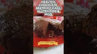 Healthy Chocolate Beetroot Cake (Gluten Free, Low Carb & Moist!)