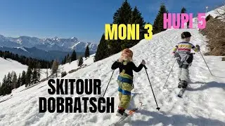 🇦🇹 Skitour Dobratsch mit Kids (3 & 5) &ndash; First Ski Tour with Kids