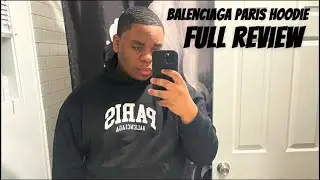 Balenciaga Paris Hoodie 'Black' ( Full Review )