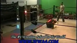 WWA4 Cross Body over top rope Wrestling spot