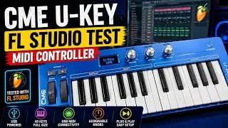 UME U key usb midi controller with FL studio #midicontroller