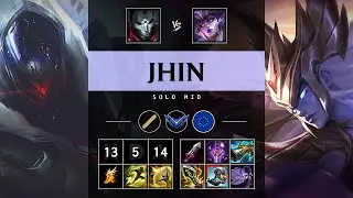 Jhin Mid vs Syndra - EUW Diamond Patch 25.19