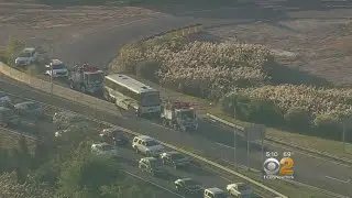 Bus Fire Outside Lincoln Tunnel