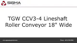TGW CCV3-4 Lineshaft Roller Conveyor 18