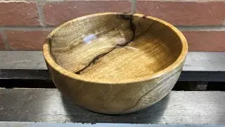 Woodturning Black Limba Bowl