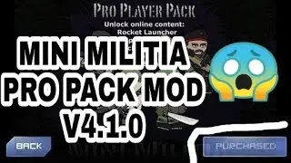 Mini militia V4.1.0 Pro pack MOD by HA and MGH
