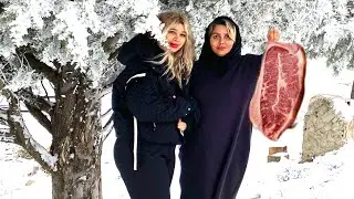 Village Life in Iran-Traditional Persian Chenjeh Kebab Cooking