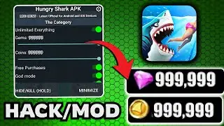 Hungry Shark World Hack &ndash; How to get Unlimited Gems & Coins with this Hungry Shark World MOD APK