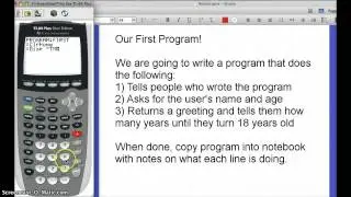 Programming in TI-84 Basic Part 1