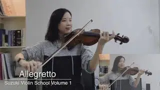 Allegretto | Suzuki Violin School Volume 1 | Pauline Tang Violin Demo | PrimoRico Music