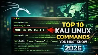 Top 10 Kali Linux Commands You MUST Know (2026) | Hackie 