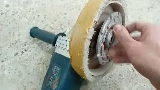 Приспособление для шлифовки бетона на УШМ. Своими руками
