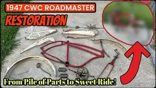 Restoring a 1947 CWC ROADMASTER Bicycle. Reassembled again after Several Years!