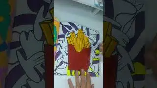 Vivid Visions | Color With Me | Bold & Easy Mandala Mashup | Relaxing Coloring Video | French Fries