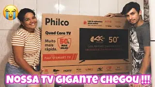COMPRAMOS UMA TV GIGANTE 🥰😭