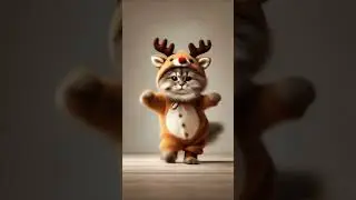 Reindeer Cat #cat #dancingcat #dancingpet #catlover #catdancer #petdance #cute #cutecatdancing