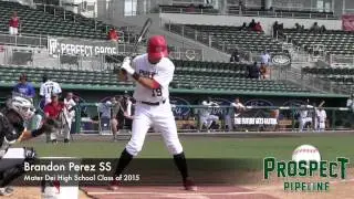 Brandon Perez Prospect Video, SS, Mater Dei High School Class of 2015