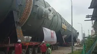 Heavy Equipment Arrival at IOCL Paradip PXPTA Project | Technip engineering by Total Movements