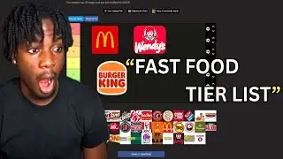 FAST FOOD TIER LIST WITH VIEWERS🍔🍟.