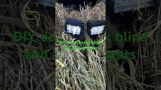 Homemade kayak duck blind - adding light pods