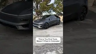 The first Tesla model Y plaid getting protected with Llumar matte paint protection film! ￼
