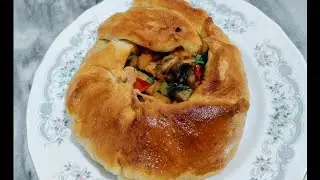 EASY Chicken &Veggie STUFFED BREAD! The Perfect Quick Dinner Recipe