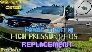 1999-2004 Honda Odyssey Power Steering High Pressure Hose and Switch Replacement Tutorial
