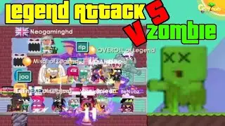Growtopia | Legend Attack VS Zombie