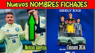 🔥🦅BOMBA! Confirman 2 Fichajes de Lujo para el America en el Clausura 2026! Veiga Tuvo 1er ENTRENAMIE