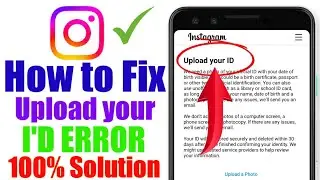 FIXED Upload your I'd error Instagram | Instagram upload your I'd problem kaise thik kare