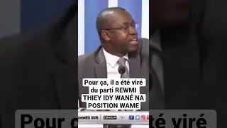 Pour &ccedil;a, il a &eacute;t&eacute; vir&eacute; du parti REWMI