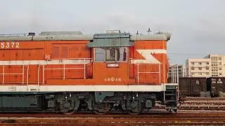 【铁路随拍(China Railway)】机车过减速顶&马鞍山站站调 上局合段DF7C-5372解挂后单机前往下行咽喉