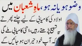 Wazu Ho Ya Na Ho! Mahe Shaban Mein Aulaad Ki Kamyabi Ke Liye Ye Tasbee Parhtay Rahen | Peer Zulfiqar