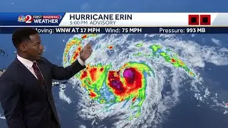 Hurricane Erin Forecast to become our First Major Hurricane in 2025 - Impact Weather This Weekend...