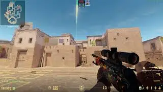 Counter strike 2 Anubis smoke mid