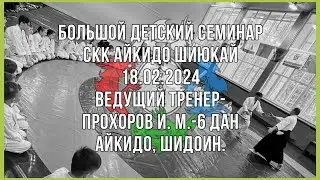 Большой детский семинар СКК Айкидо Шиюкай Зеленоград. 18.02.2024г.