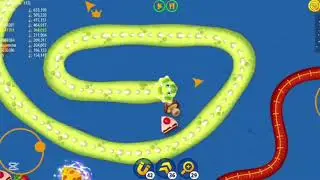 🐍WORMSZONE.IO | Giant Slither Snake Top 01 🏆 | Epic Worms Zone Biggest Snake Gameplay! | Mkworms01
