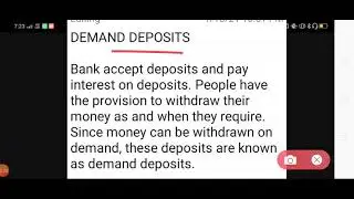 What is Demand Deposits ?  ECONOMICS Class 10