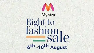 The Right To Fashion Sale Is Live | Myntra Sale | Myntra