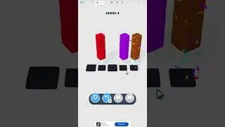 Stack Sort: color cube puzzle GAMEPLAY #games #sortpuzgame