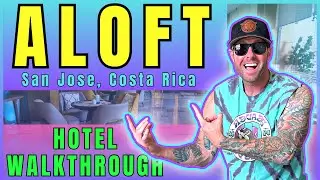 BEST HOTEL close to SJO International Airport - ALOFT SAN JOSE full hotel and room walkthrough