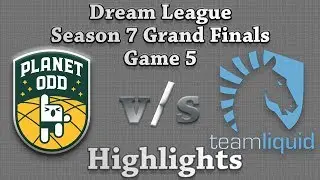 Planet Odd vs Team Liquid Game 5 Grand Final Dreamleague Season 7 Dota 2 Gameplay Highlights