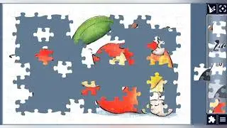 Ladybug Meets the Apple Gang🐞🎉🍎🪱💫🧩//@jigsawpuzzlezone 