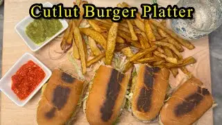 Cutlus Burger Platter | Easy Recipe | #food #mycooking #recipe #trending #cooking #cooking #foodie 