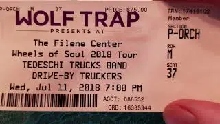 2018 Concert Ticket Stub Review
