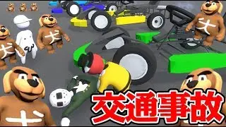 【4人】危険すぎるレース対決が酷すぎました【Human: Fall Flat】
