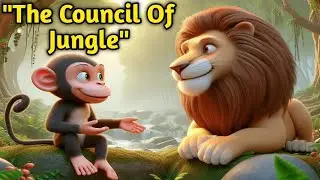 The Council Of Jungle (monkey and lion)3d Cartoons Story | CARTOONS FOR KIDS